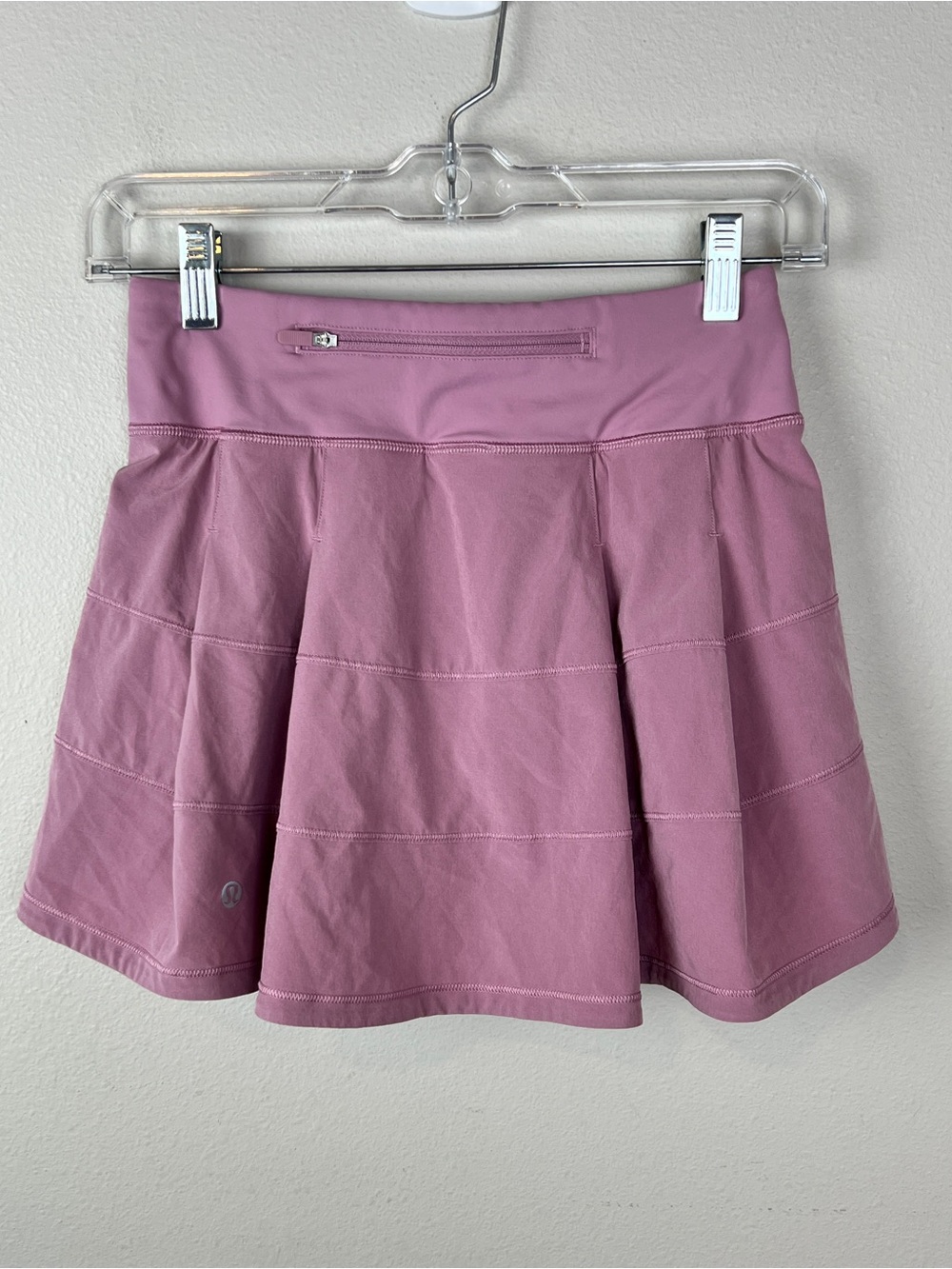 Lululemon Pace Rival Mid Rise Skirt 15” Length Pink Taupe - Picture 3 of 5